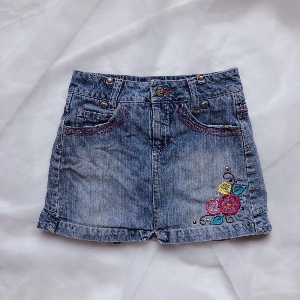 Girls Jean Skort